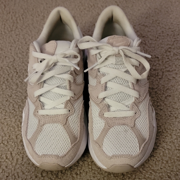 Women's White and Tan Women's AL8 Casual Nike Sneakers - Picture 2 of 4